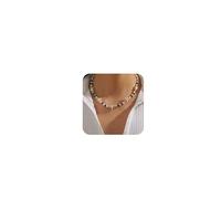 Starfish Bead Choker for Women Handcrafted Ocean Summer Beach Necklace Boho Pearl Starfish Jewelry for Beach Weddings, Zinc, No Gemstone