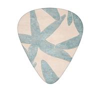 Starfish Coastal Wool Printed Guitar Picks With Organizer Storage Box 0.46 0.71 0.96 Mm Includes Thin Medium Heavy For Bass Electric Acoustic Guitars Ukulele 12 Pack
