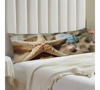 Starfish Coral and Seashell Body Pillow Case 20x54 Throw Pillow Cover with Hidden Zipper Breathable & Cozy Full Long Pillowcase Protector Spring Easter Cover for Sleeping Bedroom Couch Sofa Decor