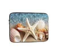 Starfish Coral and Seashell Laptop Case 13 inch, Shockproof Protective Computer Sleeve Cover Water Resistant Laptop Bag Carrying Tablet Cover Briefcase Handbags Gifts for Men Women