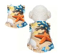 Starfish Coral S Pet Apparel for Small Dogs-Cute Summer Outfit for Puppy, Soft Breathable Pet Clothes for Cat