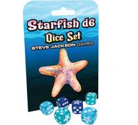 Starfish D6 Dice Set | Custom Dice, Perfect for use with Steve Jackson Games, DND, RPGs, Tabletop Games, and Role-Playing Adventures