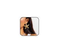 Starfish Earrings for Women Gold Large Star Earrings Chunky Starfish Statement Earrings Starfish Stud Earrings Boho Fashion Summer Beach Outfits Jewelry, Metal, No Gemstone