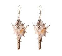 Starfish Earrings for Women Statement Big Starfish Earrings Gold Boho Ocean Earrings Conch Sell Earrings Beach Jewelry Gifts for Women, Metal, No Gemstone