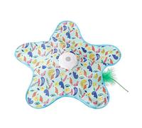Starfish Electric Hunting Dome Self-Amusement Boredom Relief Cat Wand Portable Pet Toy Rotating Game Rechargeable Interactive Puzzle Toy (Little duck)