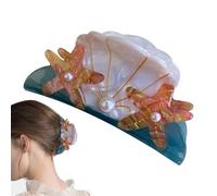 Starfish Hair Clip - Acetate Nonslip Hairpin Jaw Barrettes,Creative Hair Accessories with Pearl Elements for Women, Girls, Thick & Thin Hair