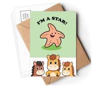 Starfish Life Ocean Star Art Deco Fashion Postcards Envelopes Cards Mailing Year Horse