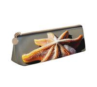 Starfish Lighthouse Beach Print PVC Coin Purse Money Bag Makeup Case Pencil Pouch Zipper stationery case Women Men, White, One Size, Simple