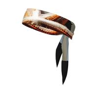 Starfish Lighthouse Beach Print Tennis Head Sport Head Tie for Men Women Soccer Basketball Teams Heads Ties