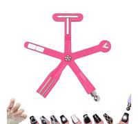 Starfish Magnetic Nail Tool,8 in 1 Nail Magnet Cat Eye Magnet,Multi-Function Strong Magnetic Nail Polish Tools,Strong Suction Nail Magnet Tools for Cat Eye Gel Polish,Nail Art Magnet For DIY (Pink)