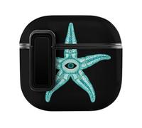 Starfish Monster Printed Earphone Case Cover Compatible for AirPods 4 Earbuds Cases Protective Boxes