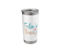 Starfish Nautical Beach Vibes Feelin' Beachy Summer Stainless Steel Insulated Tumbler