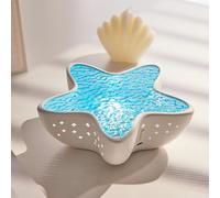 Starfish Ocean Projection Lamp, Romantic Water Ripple Night Light, 7 Colors Ocean Wave Projector Light, Starfish Water Ripple NightLight, Underwater Romantic Ambient Lighting, Meditation Relaxation