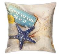 Starfish On The Beach Gone To The Beach Cushion Case Luxury Throw Pillow Case Funky Pillowcase For Garden Car Decor Bench 45X45Cm
