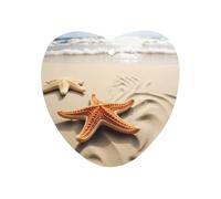 Starfish on The Sand Beach Car Air Freshener Hanging, Long Lasting Scented Car Aromatherapy Tablets, Love form Fragrance Scented Cards for Vehicles, Bedroom, Wardrobe Black-style