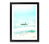 Starfish on The Seabed in Abstract Framed Print | A2 Black Framed Wall Art | Ready to Hang | Abstract Fantasy Picture | Living Room Bedroom Lounge Office