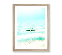 Starfish On The Seabed In Abstract Modern Framed Print | A3 Oak Framed Wall Art | Ready to Hang | Abstract Fantasy Picture | Living Room Bedroom Lounge Office