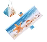 Starfish Print Chaise Lounge Cover - Beach Chair Towel | Soft Microfiber Sun Lounger Wrap For Outdoor Poolside Deck Chairs, Quick-Dry Cover For Travel, Patio And Holiday Use Accessories