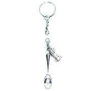 Starfish Records Detachable 'Charlie The Punk' Cutting Spoon Keyring Snuff Sniff Snorting Powder Peace Razor Blade Gift Bag