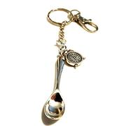 Starfish Records Detachable Mini Charlie Time Alarm Clock Spoon Keyring Snuff Sniff Snorting Powder Peace Gift Bag