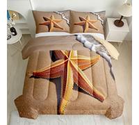 Starfish Seascape Coverless Duvet King 7.5 Tog 3D Printed Comforter
