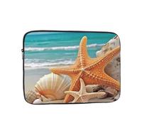 Starfish Seashell Beach Laptop Case 10 inch, Shockproof Protective Computer Sleeve Cover Water Resistant Laptop Bag Carrying Tablet Cover Briefcase Handbags Gifts for Men Women