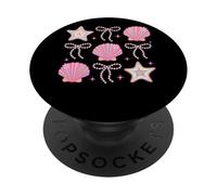 Starfish Seashell Bow Pink Aesthetic PopSockets Adhesive PopGrip