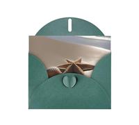 Starfish Seashell Sandy Beach Print Greeting card Blank card with envelope,Unique Designs for Festivals Invitations