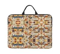 Starfish Seashell Sandy Beach Theme 14 Inches Laptop Sleeve Compatible Protective Case With Zipper Classic Portable Handle