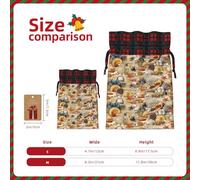 Starfish Seashell Sandy Beach Theme Print Gift Reusable Bags Festive Drawstring Pouches Versatile Birthday Wedding Favors