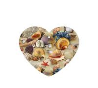 Starfish Seashell Sandy Beach Theme Printing Fashion Car Air Freshener Cards 10 Pcs Car Scented Hanging Sheets