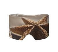 Starfish Seashells Sand Beach Print Eye and Ear Muffs for Home Office Travel Camping Insomnia Relief