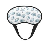 Starfish Shell Sleep Mask,Blackout Eye Mask Adjustable Eye Cups,Sleeping Mask for Light Sleepers, Travelers