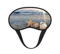 Starfish Shell Sunny Beach, Full Eye Covers Light Blocking Eye Masks Blackout Sleep Eye Muffs