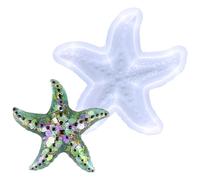 Starfish Silicone Mold - 4.5 Inch Food-Grade Flexible Seashell Tray, Oven-Safe Baking Chocolate Candy, DIY Cake Decorating Fondant Molds, Non-Stick Resin Casting Mold | Cute Shell Shaped Molds For Bis
