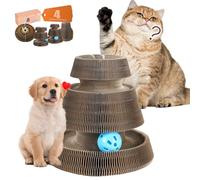 Starfish UN Versatile Transformable Fun Track Ball - Playtime for Cats, Dogs, Raccoons, and More - Interactive Eco-Friendly Pet Toy with Multiple Configurations (P001B)