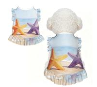 Starfish Wash XL Pet Apparel for Small Dogs-Cute Summer Outfit for Puppy, Soft Breathable Pet Clothes for Cat