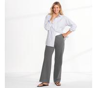 Starfish Wide Leg Stretch Jersey Trousers lands end Charcoal 14-16R