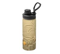 Starfish with Palm Trees Print Stainless Steel Thermos Bottle with Handle,Sports Bottle,Suitable for Cycling,Fitness