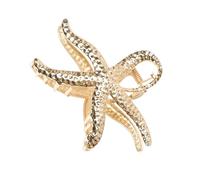 Starfishes Hair Accessory Lightweight Metal Clip Holds Heavy Locks Securely Stylish Look Party Hairstyle Hair Clip