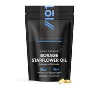 Starflower Oil 2000mg - 380mg GLA - Cold-Pressed Borage Oil - 90 Softgels - Natural Source of Omega-6 - 3 Month Supply - Resealable and Recyclable Pouch by Alpha01