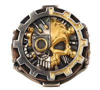 Starforged Adeptus Mechanicus Seal of Machine God Gold Ring | Punk Style, Warhammer 40K