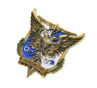 Starforged Brooch Roboute Guilliman Indomitus Crusade Campaign Badge Pin Badge Warhammer 40000, Alloy Steel, no gemstone