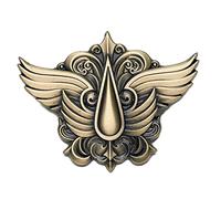 Starforged Chapter Icon Blood Angels Pin Badge Son of Sanguinius Backpack Brooch Warhammer 40K Primarch, Alloy Steel, no gemstone Bronze, Alloy Steel, no gemstone