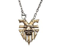 Starforged Ka'Bandha Khorne Chaos Demon Men's Copper Necklace Warhammer 40K Blood Angel Killer Pendant, Copper, No Gemstone, Bronze