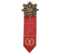 Starforged Red Pin Badge: Adeptus Custodes Logo, 50x50mm, 33g, Butterfly Clasp
