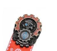 Starforged Seal of Omnissiah Machine God Deus Mechanicus Men's Brooch Badge Backpack Clothing Accessories, Medium, Alloy Steel, No Gemstone, Medium, Alloy Steel, No Gemstone