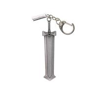 Starforged SoulCalibur 6 Requiem Great Sword Game Peripherals Licensed by Bandai Men's Accessories Keychain, Silver, One size