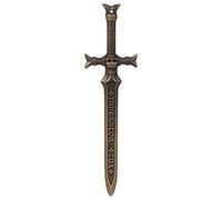 Starforged Warhammer 40000 Black Templars Emperor's Champion Men's keychain Black Sword, Bronze, One size