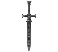 Starforged Warhammer 40000 Black Templars Emperor's Champion Men's keychain Black Sword, Silver, One size